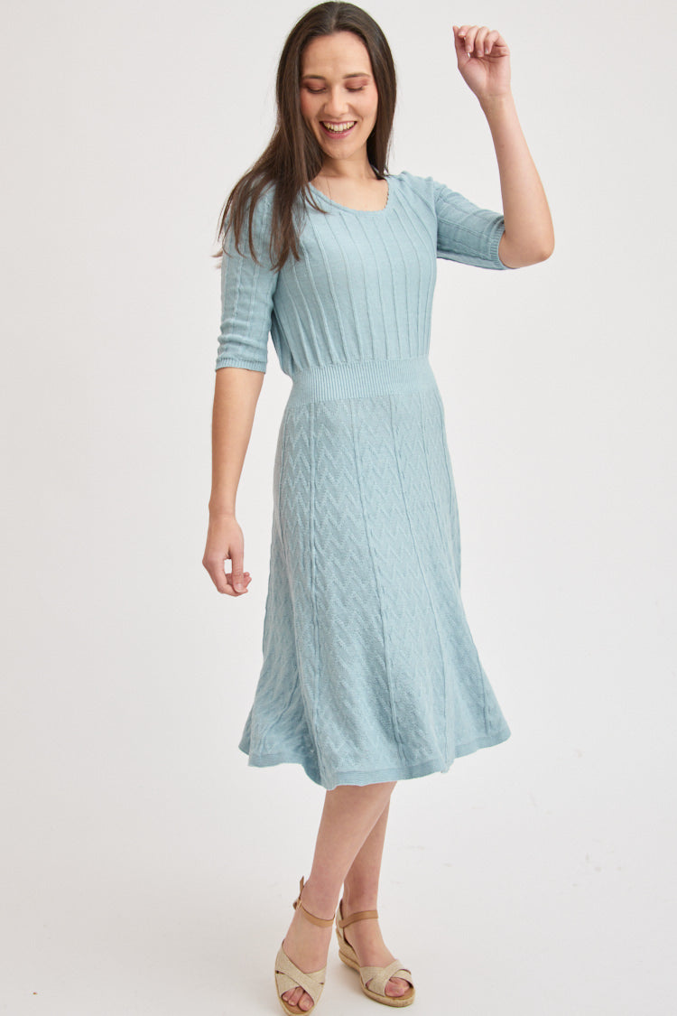 Robe en lin coton bio et seacell