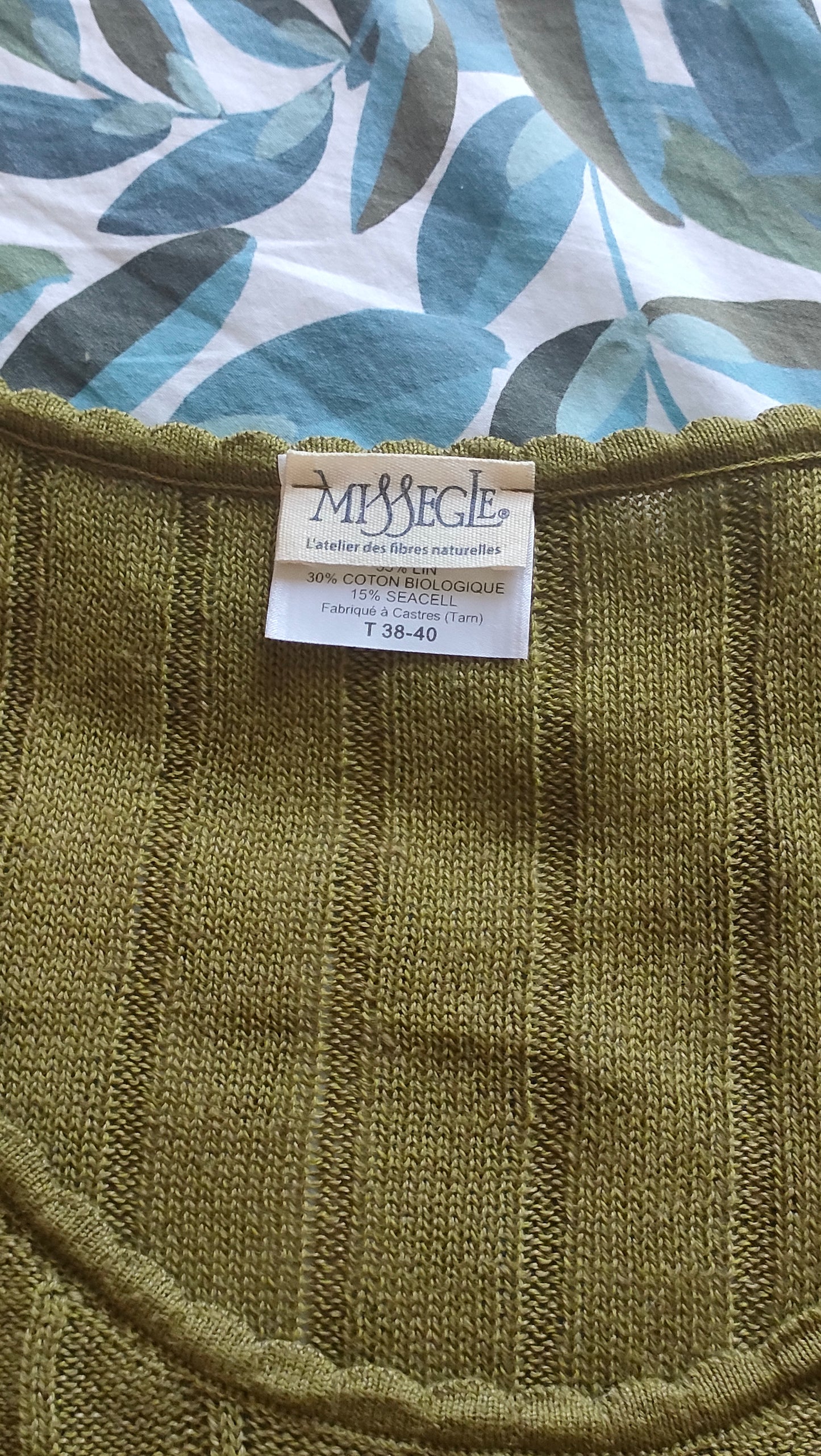 Robe en lin coton bio et seacell