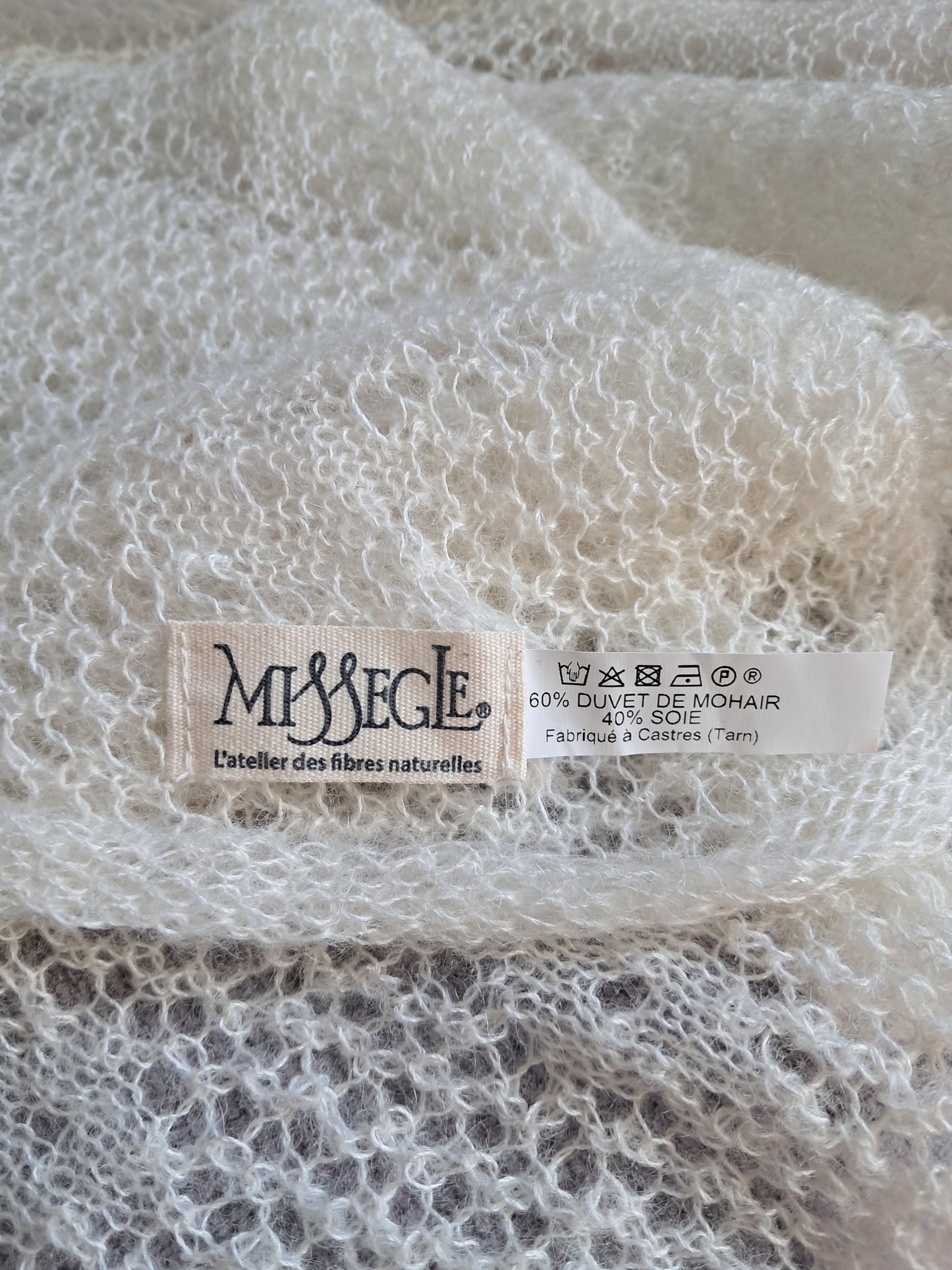 Étole séduction laine mohair et soie pour femme