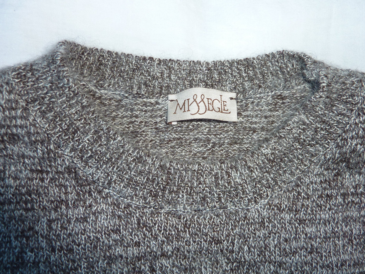 pull femme chiné col rond Yack-Soie-Mohair