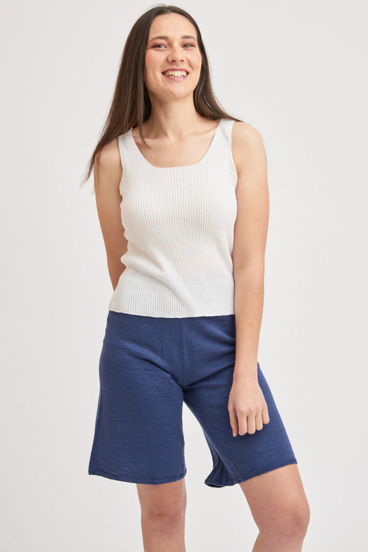 Short long en lin coton bio et seacell