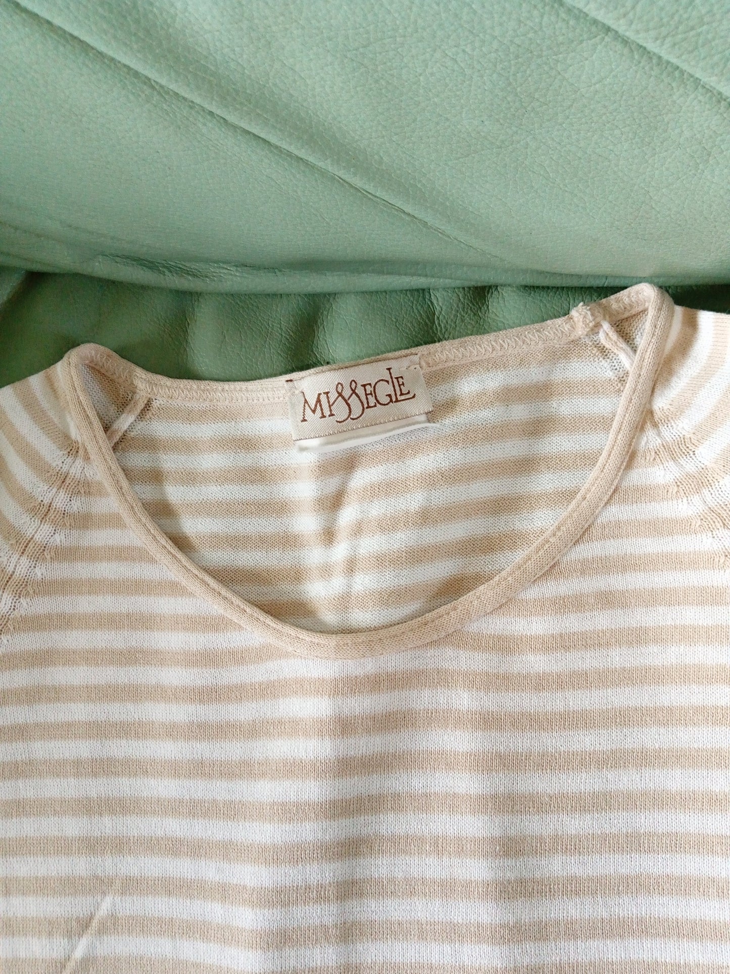 T-shirt en fil de laine d ecosse