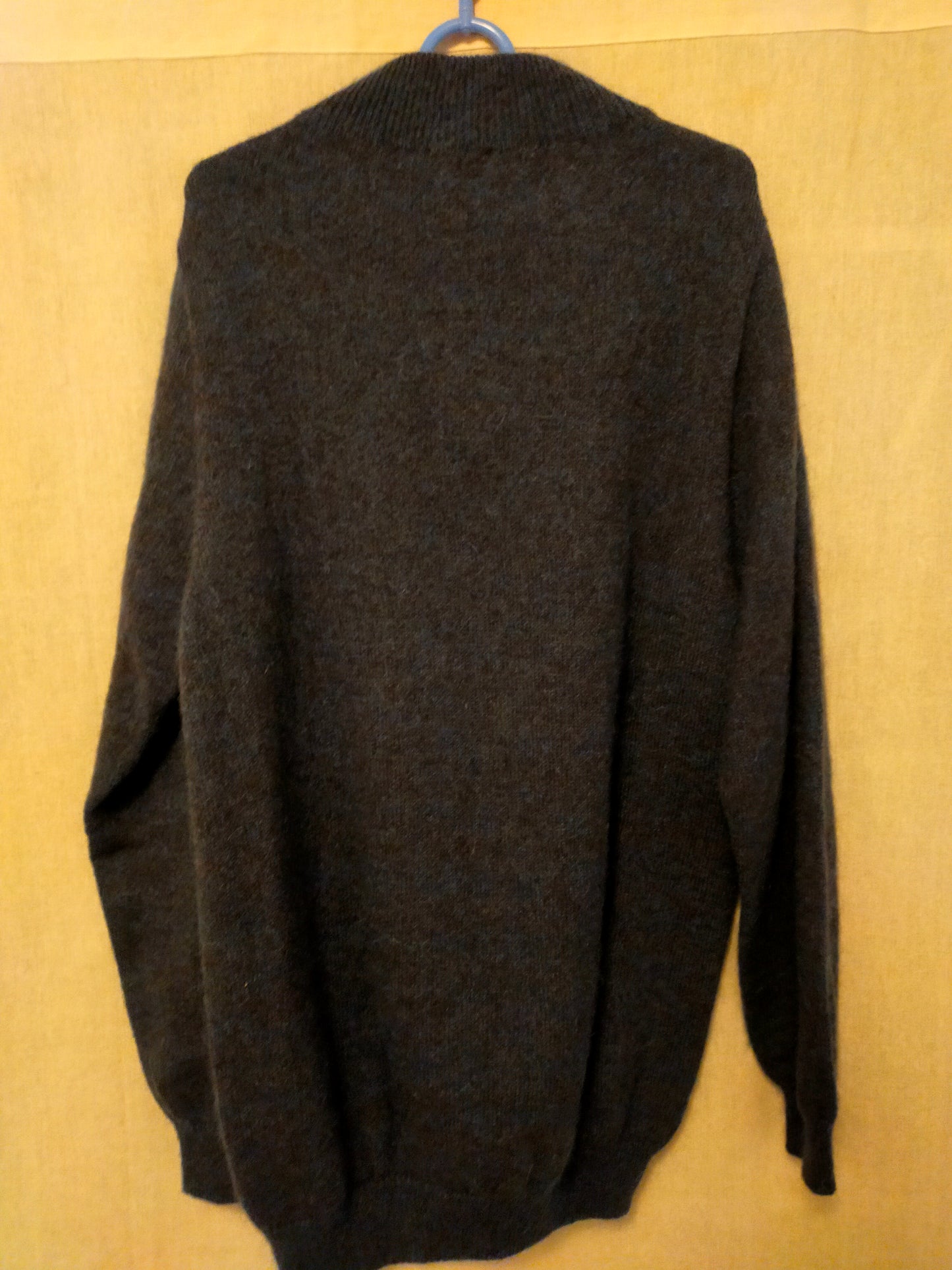 Pull en laine yack col cheminée pour homme
