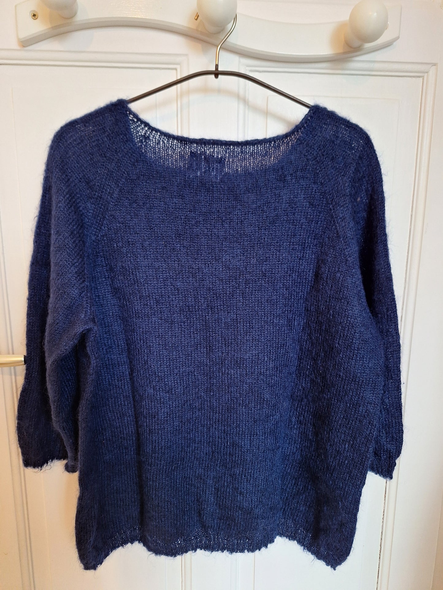Pull laine ample mohair et soie pour femme