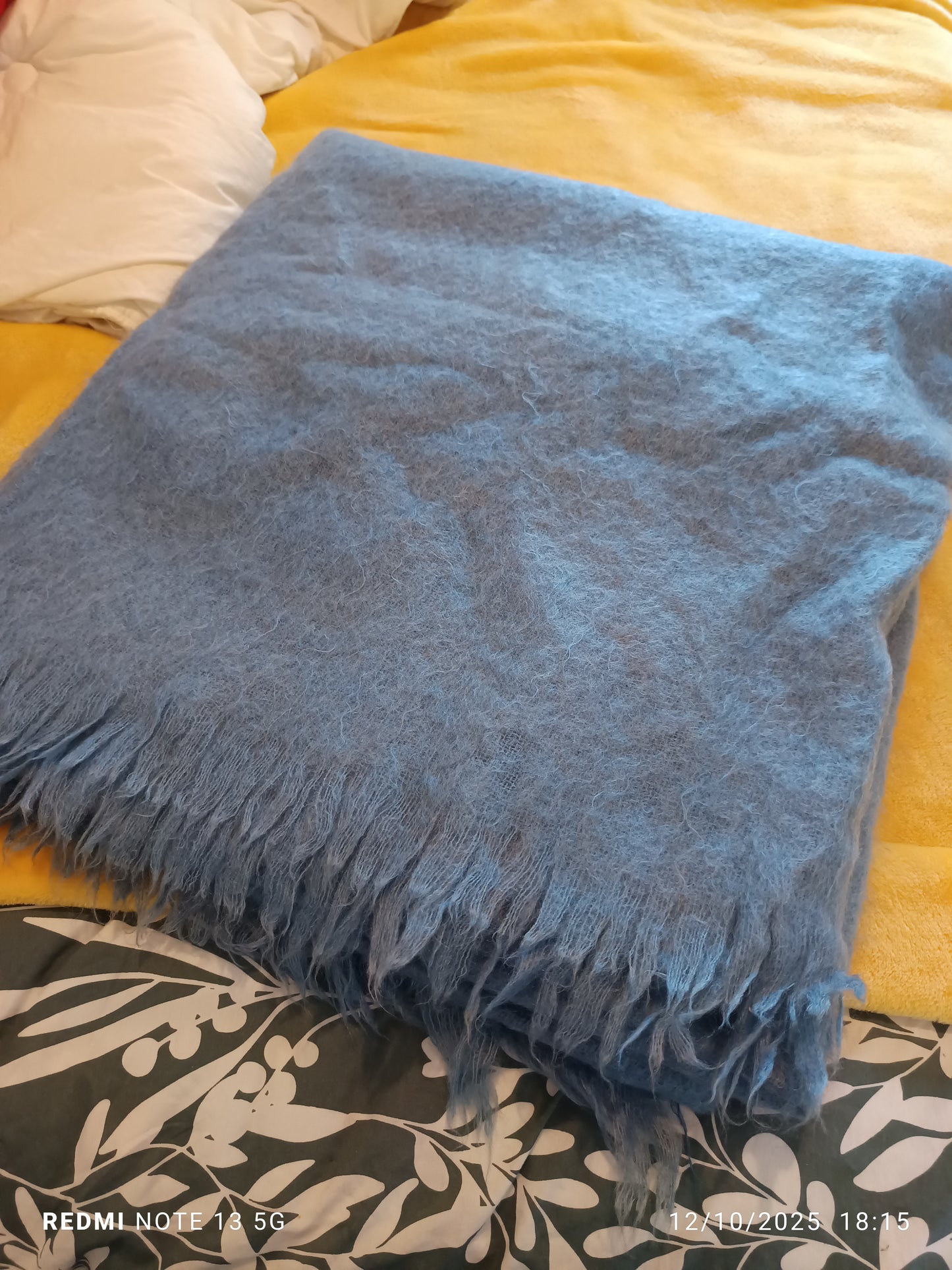 Couverture laine mohair grand lit 2 places