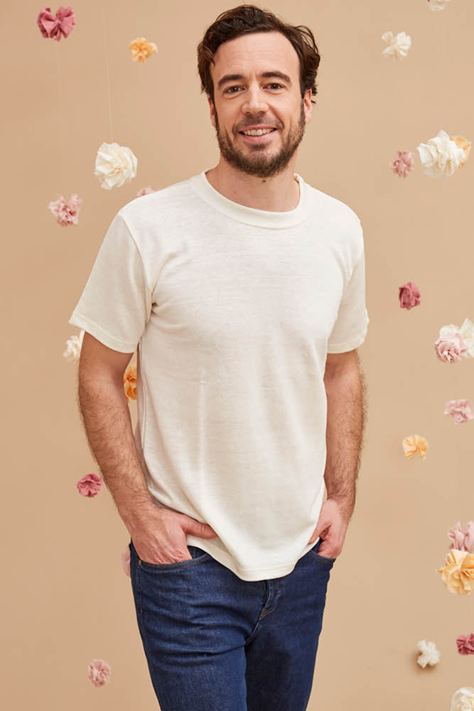 T-shirt en lin pour homme