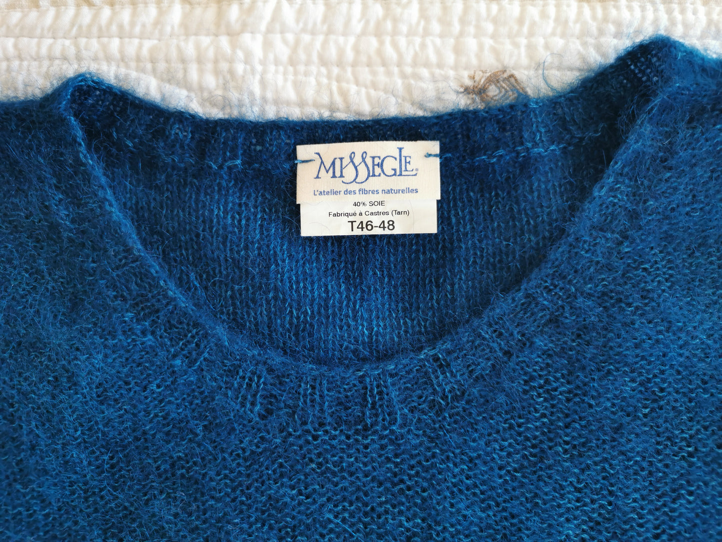 Petit pull mohair bleu