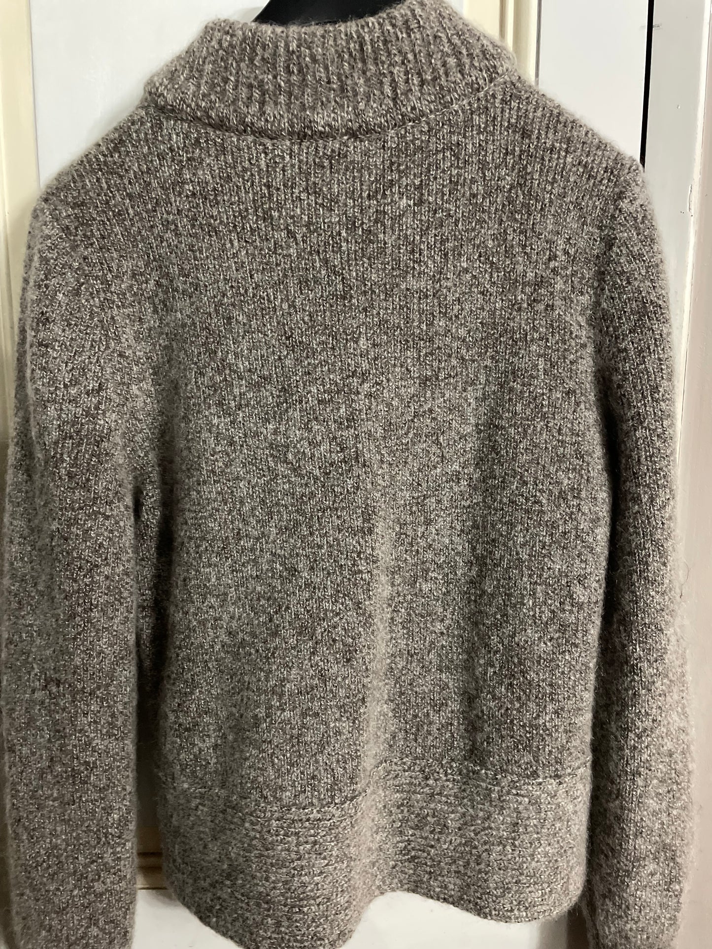 Blouson court zippé Chiné gris