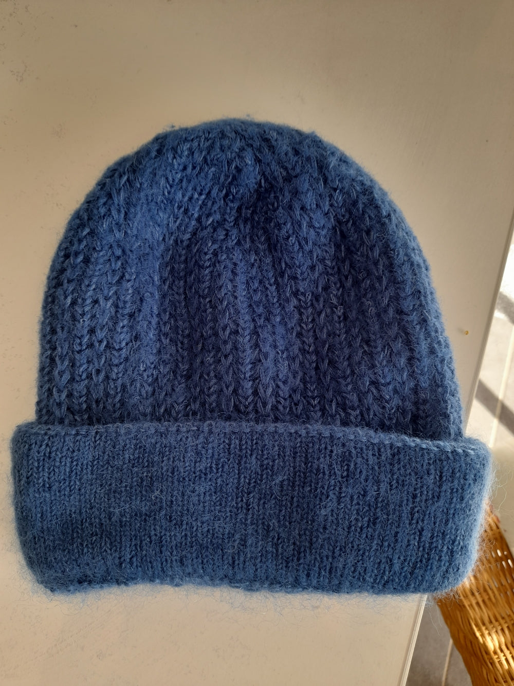 Bonnet laine à revers pour femme