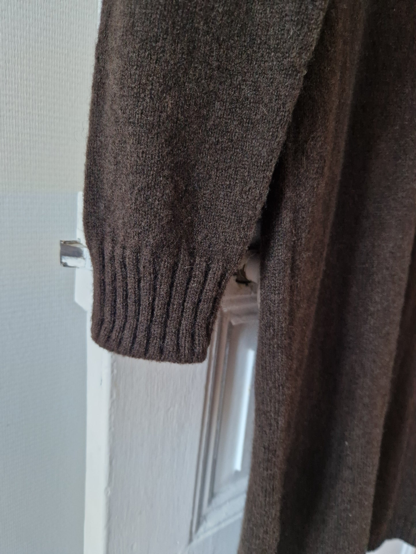 Robe pull chocolat 100% laine de yack
