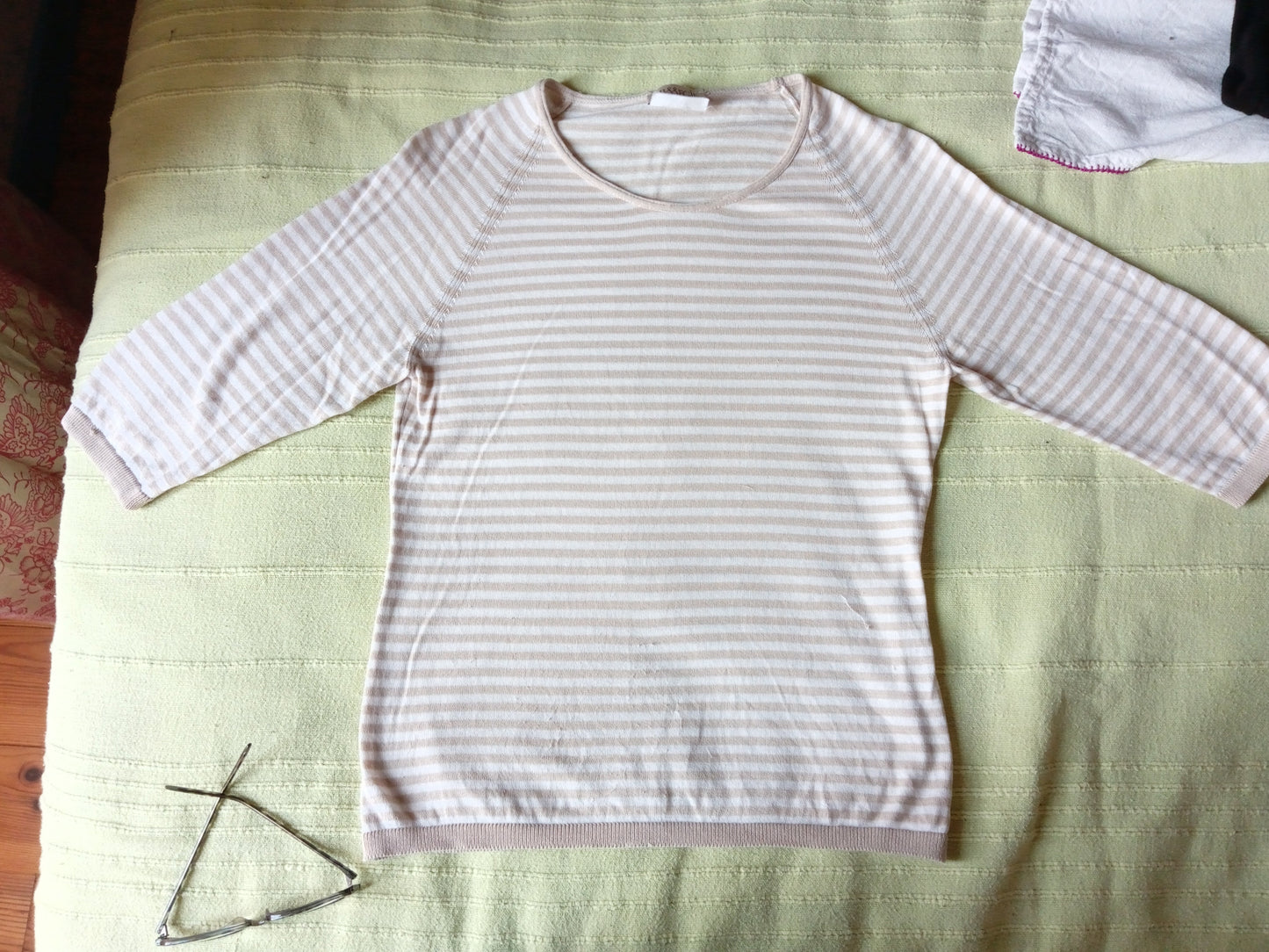 T-shirt en fil de laine d ecosse