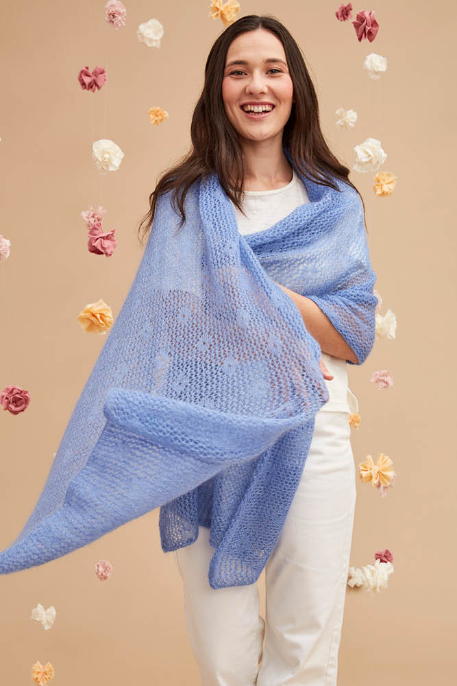 Étole séduction laine mohair et soie pour femme