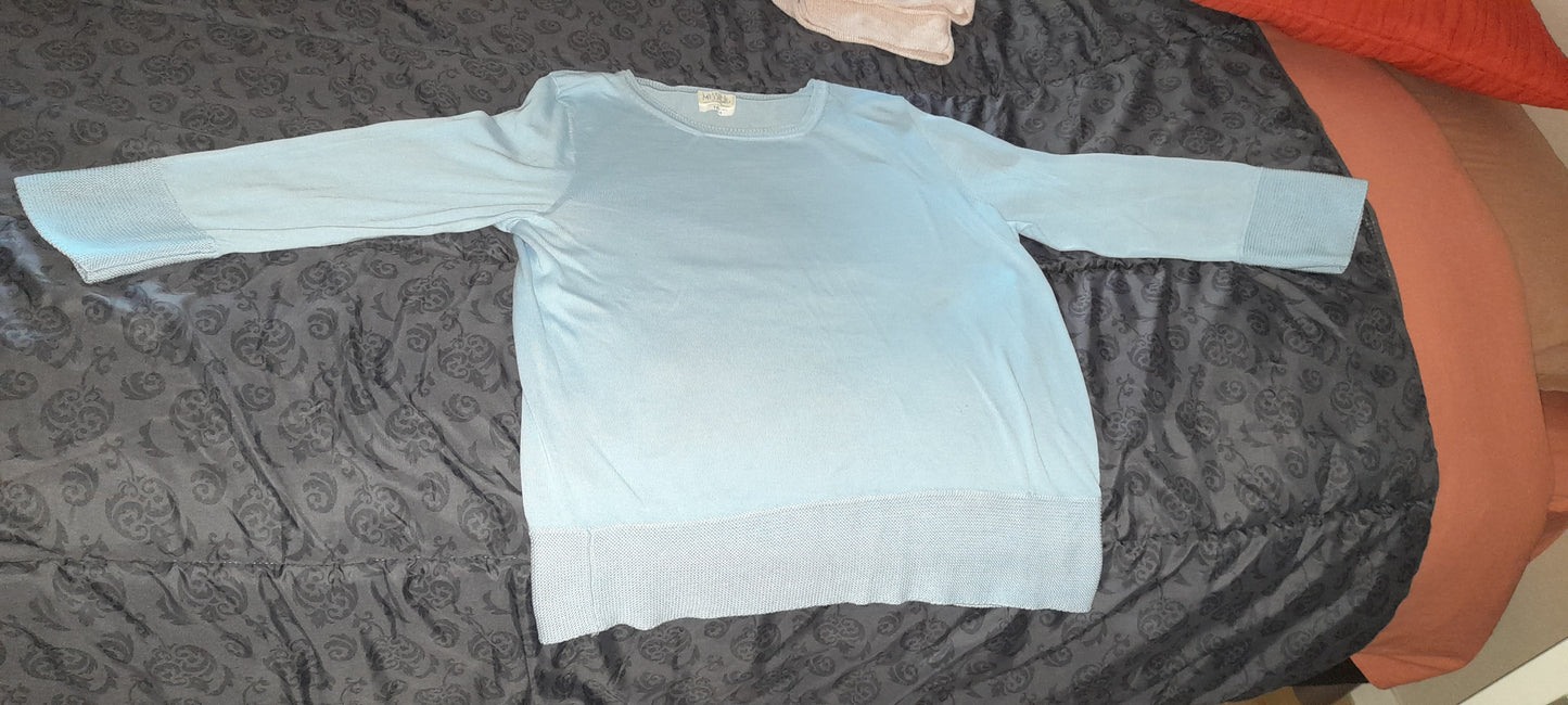 Joli pull fin 100%fil d'Ecosse, manches 3/4