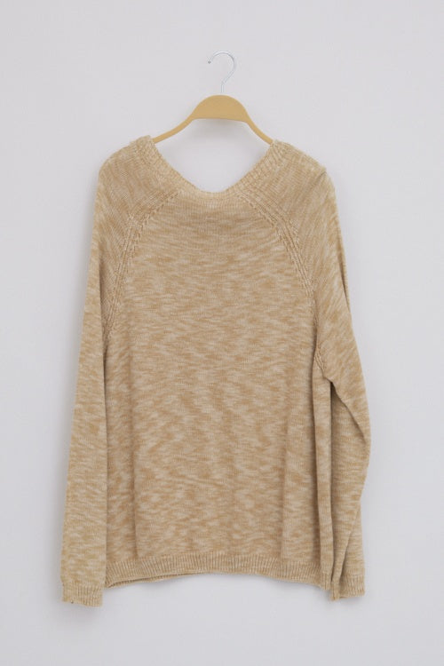 Pull en coton bio imprimé col rond pour homme