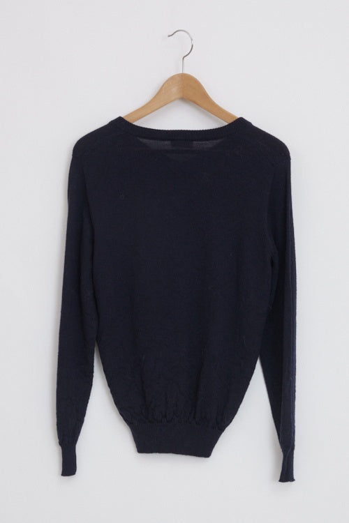 Pull en laine mérinos homme col V