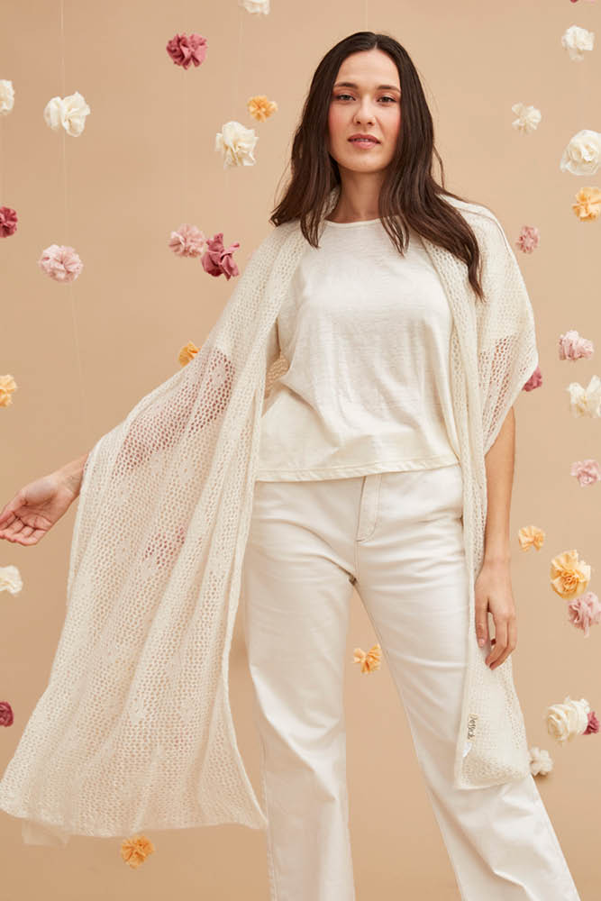 Étole séduction laine mohair et soie pour femme
