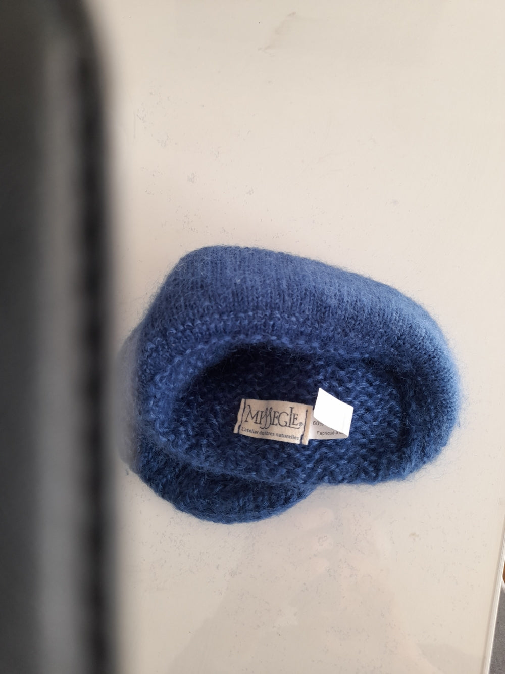 Bonnet laine à revers pour femme