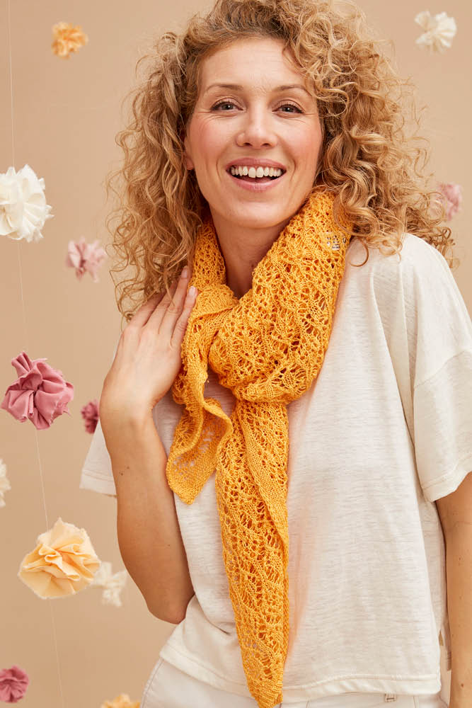 Foulard carré en lin