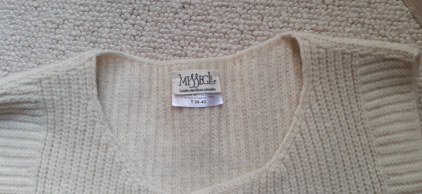 Gilet en laine mérinos d'Arles sans manches pour femme