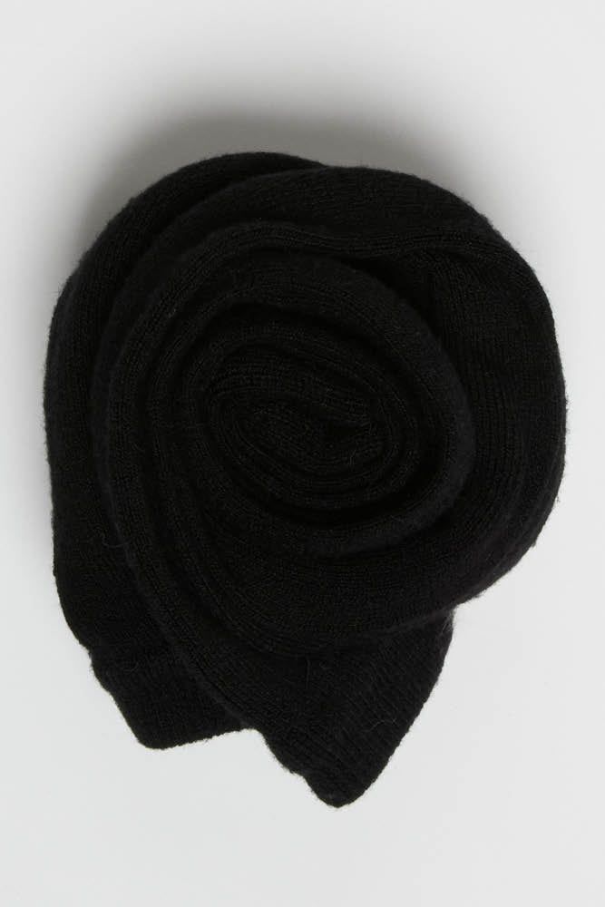 Collant laine mérinos noir