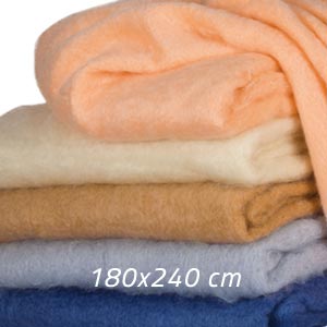 Couverture laine mohair lit 1 place