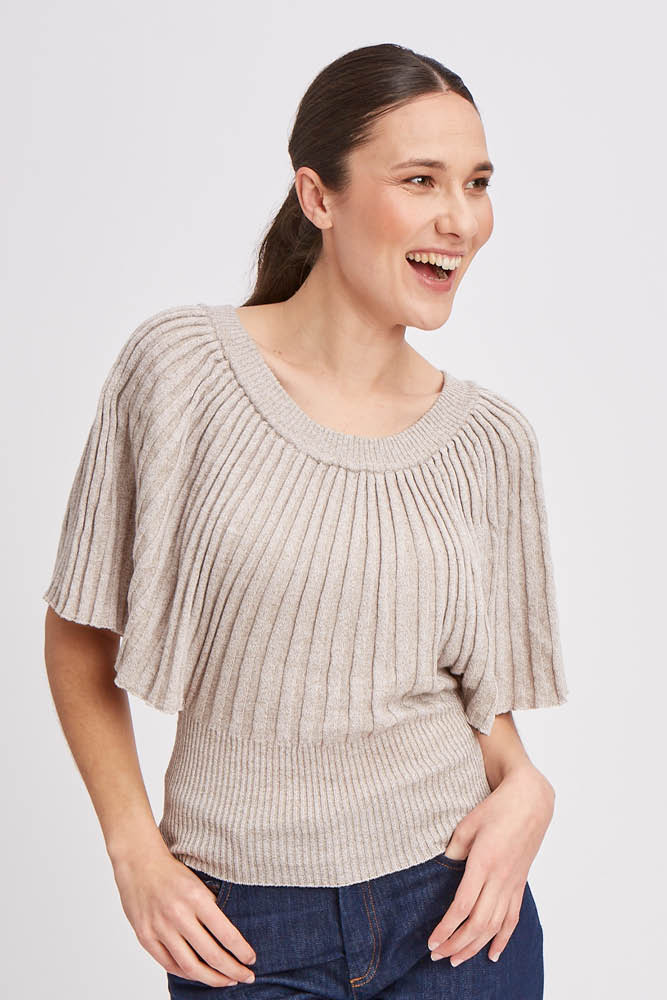 Pull en lin coton bio et seacell ombrelle