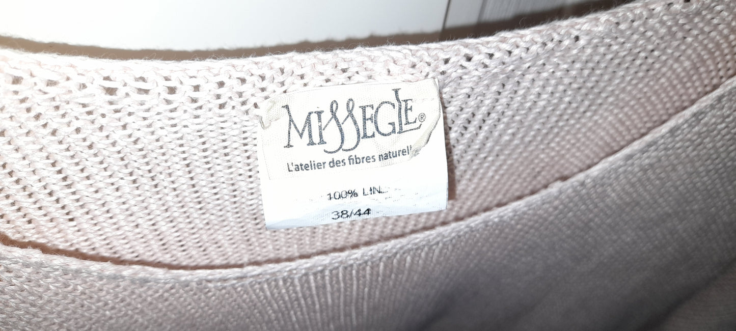Joli Pull-Tunique Femme 100% Lin- excellent état