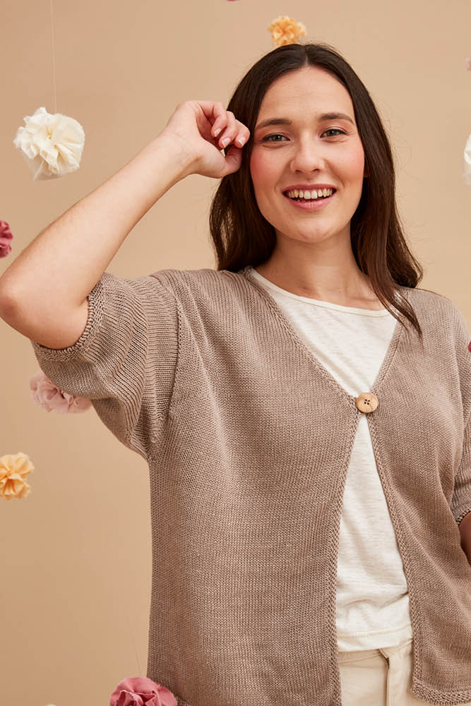 Gilet en lin pour femme