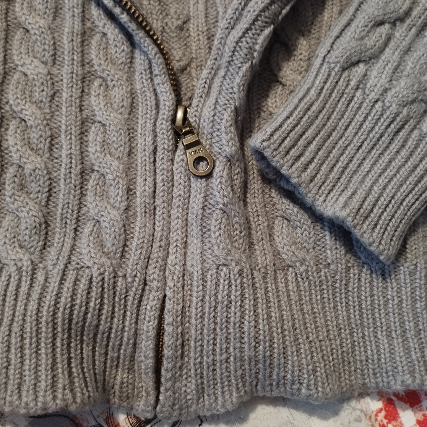 Blouson laine zippé long