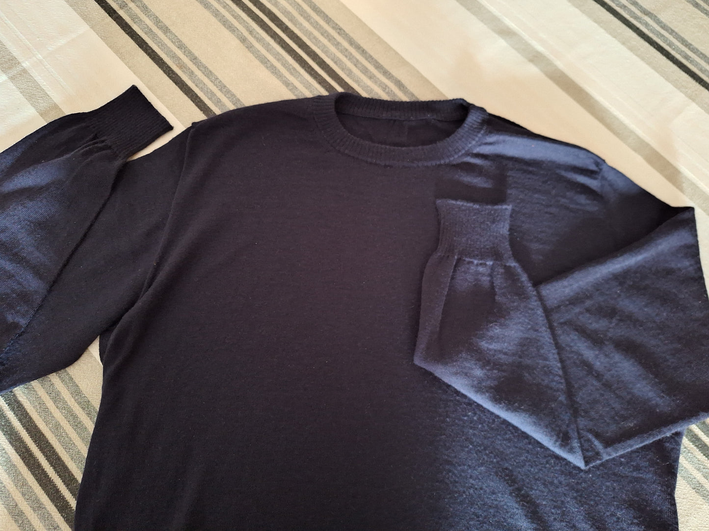 Pull en laine mérinos homme col rond