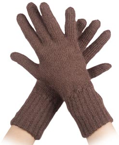 Gants laine mohair et soie pour homme