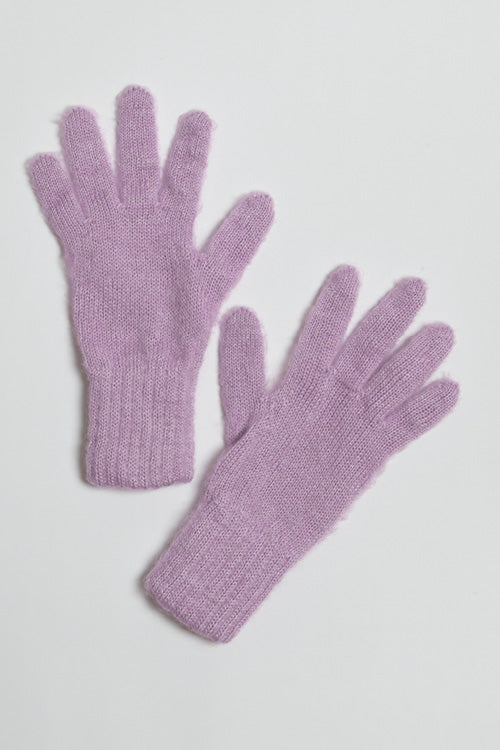 Gants laine mohair et soie pour femme