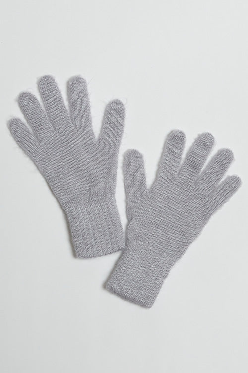 Gants laine mohair et soie pour femme