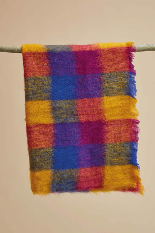 Grand plaid laine mohair écossais