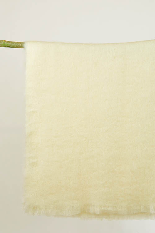 Grand plaid laine mohair uni