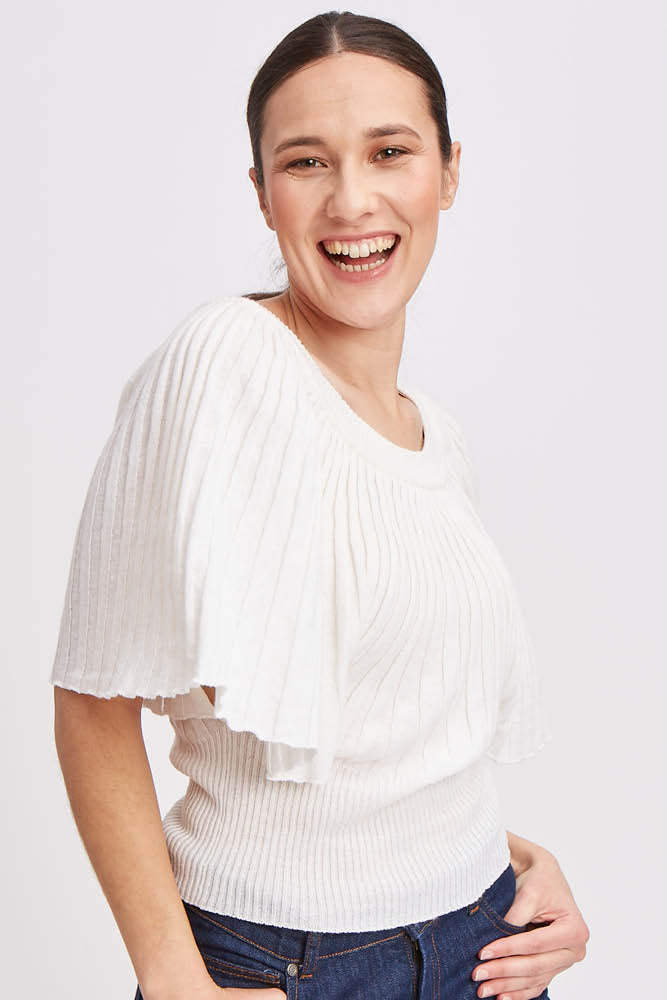 Pull en lin coton bio et seacell ombrelle