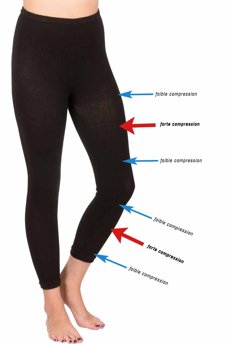 Legging coton bio anti-fatigue