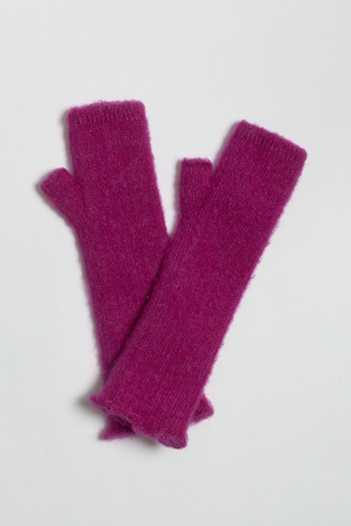 Mitaines laine mohair sans doigts