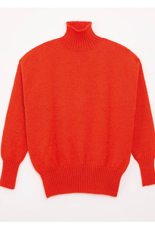 Pull laine recyclée col roulé Alice