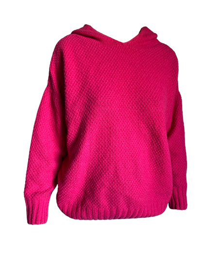 Pull à capuche laine recyclée Louise