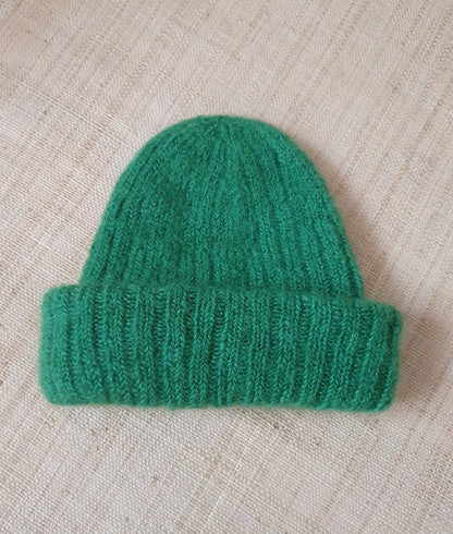 Bonnet laine mohair mixte Vétiver
