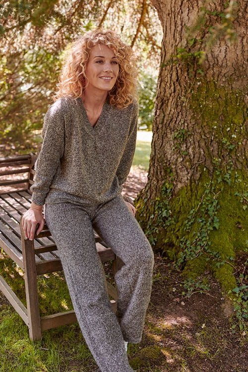Pantalon en laine de yack pour femme