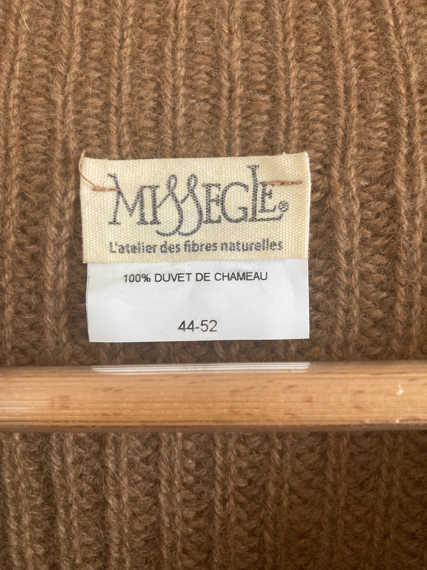 Grand pull laine de chameau femme