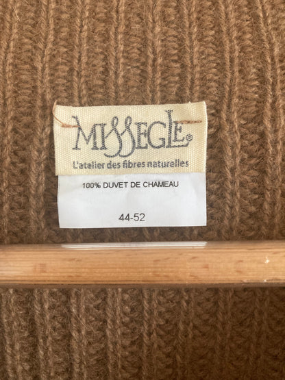 Grand pull laine de chameau femme