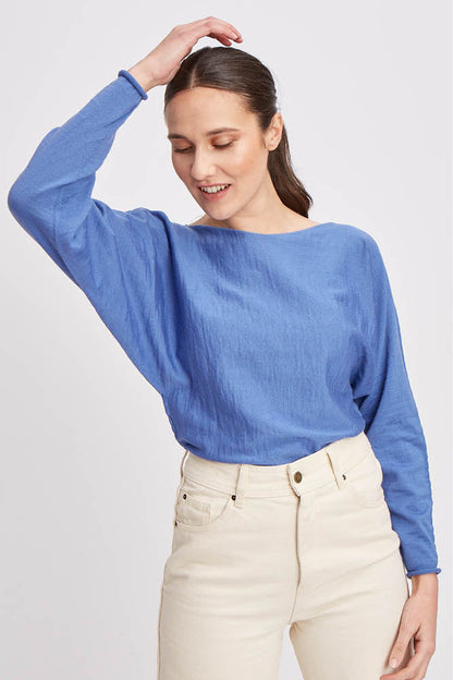 Pull en laine mérinos chauve-souris