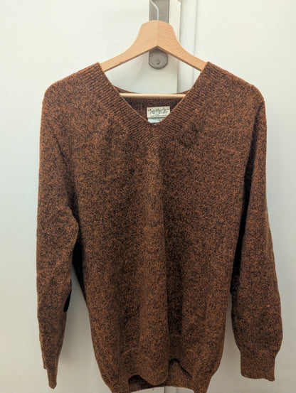 Pull en laine yack col V pour homme