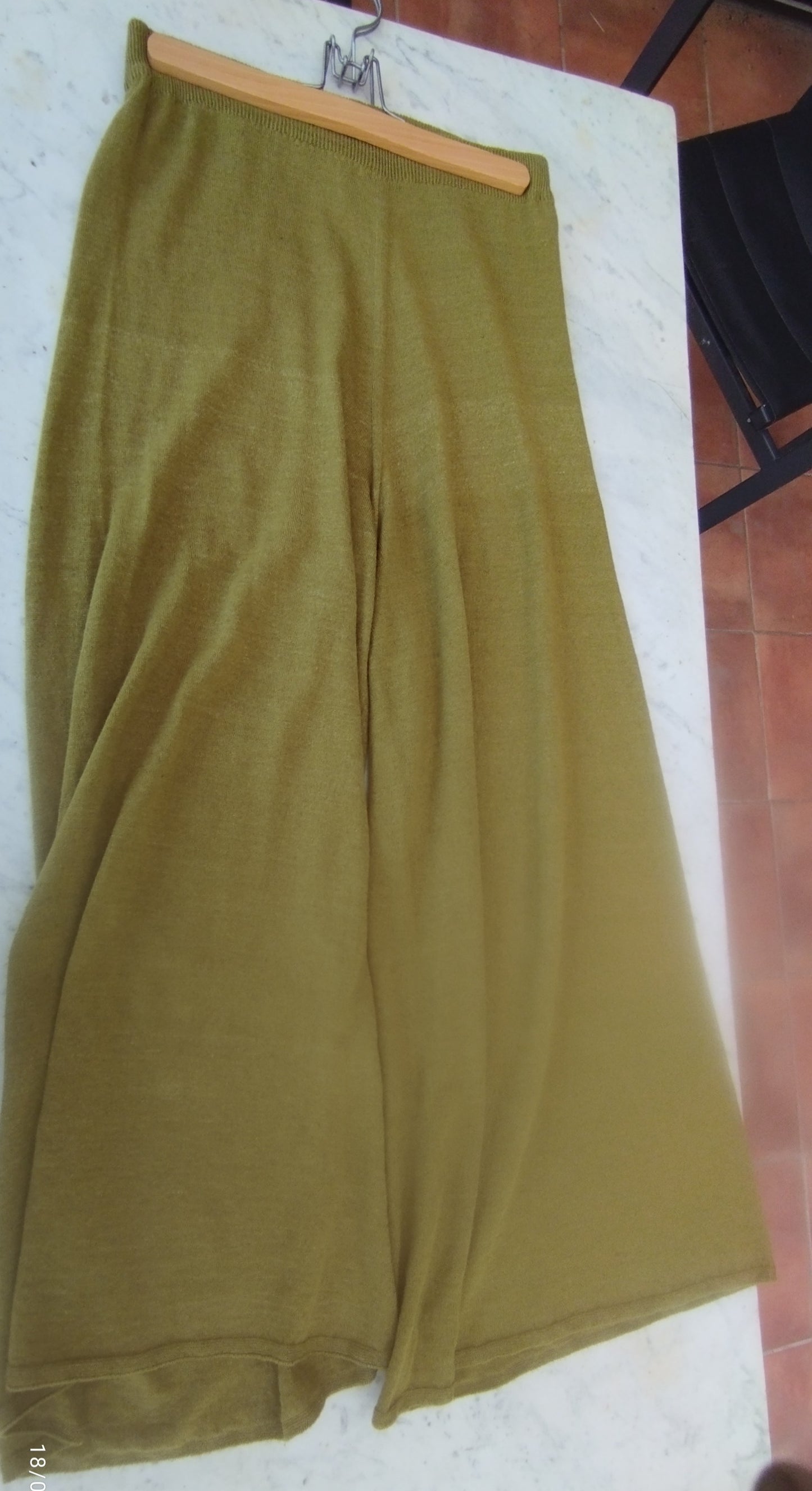 Pantalon ample en lin et coton bio/seacell