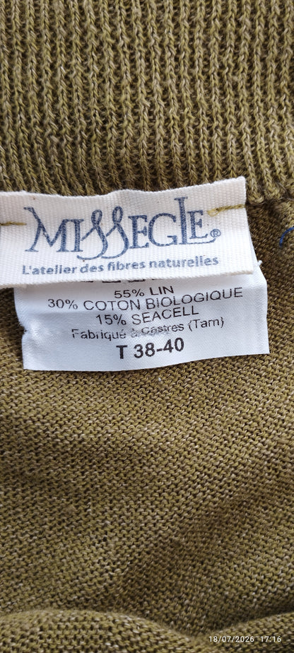 Pantalon ample en lin et coton bio/seacell