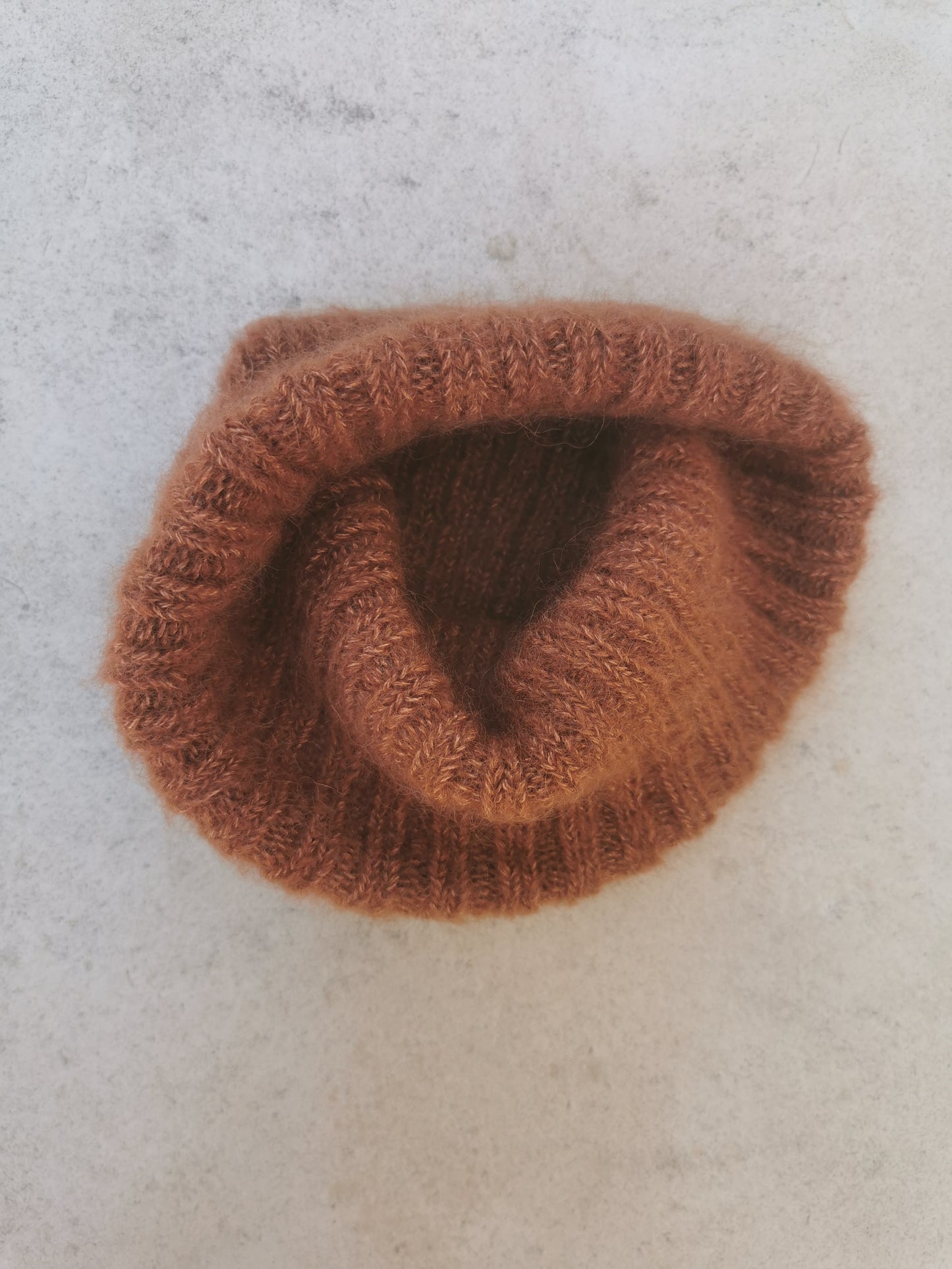 Bonnet laine mohair femme