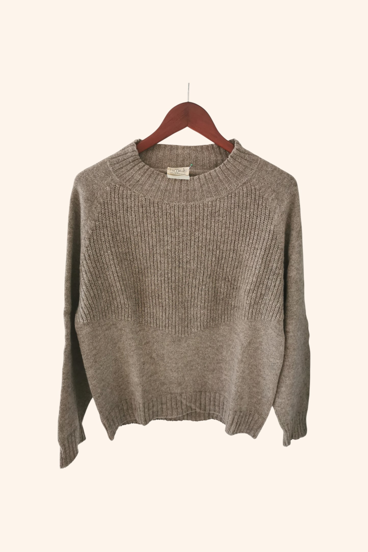 Pull col cheminée laine de yack